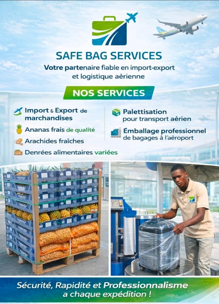 Palettes de produits et opération d'emballage SAFE BAG SERVICES